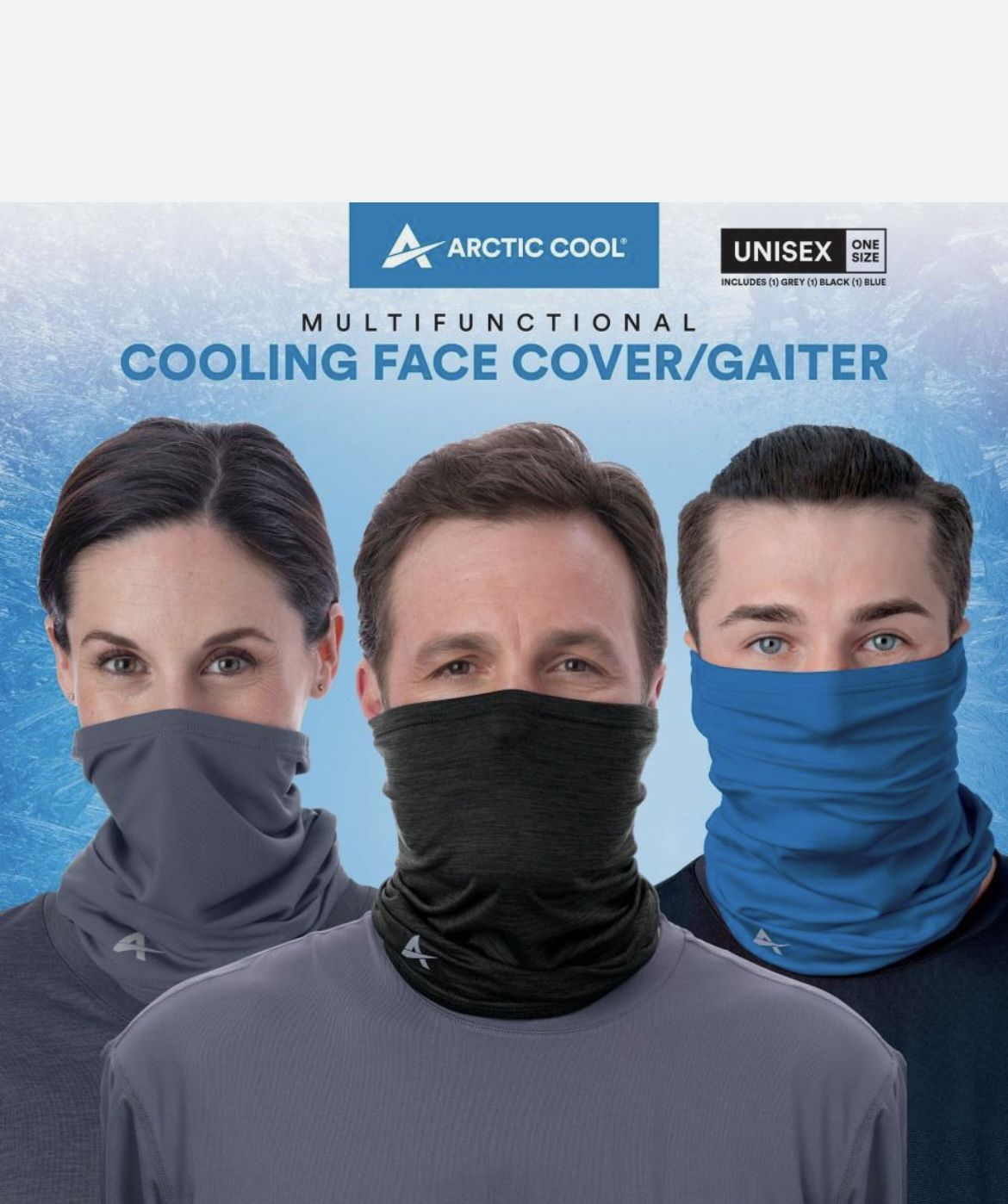 Face Mask Cover Arctic Cool Cooling Face Fishing Gaiter