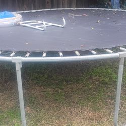Trampoline with ladder