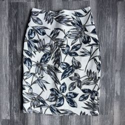 J.Crew Floral Print Women's Skirt SZ 0 J.Crew Cotton Pencil Skirt
