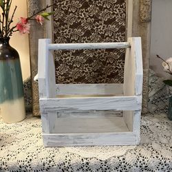 Farmhouse Style Wooden Tote 