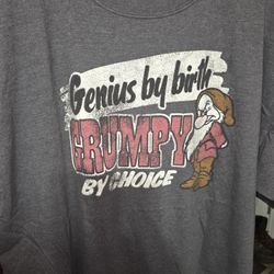 Disney Parks/Hanes “Genius by Birth GRUMPY by Choice” T-Shirt
