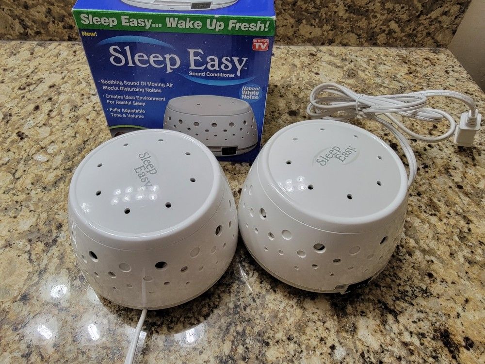 Sleep Easy Sound Conditioner, White Noise Machine Featuring Non Looping Soothing 2 For $25