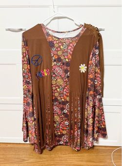 70s Hippie Halloween Costume Dress