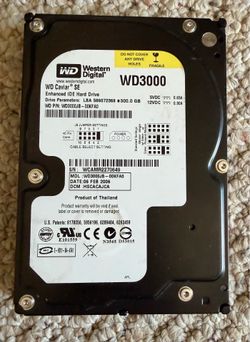 300GB western digital WD CAVIAR SE WD3000 hard drive