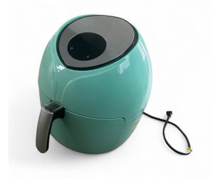 Mint Green Round Air Fryer with Touch Controls