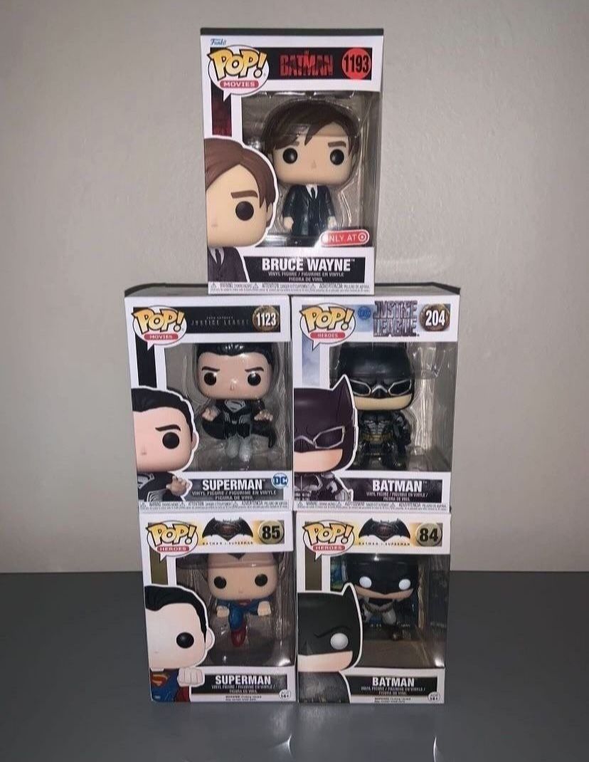 Batman/Superman Funko Pop Lot ($30 For All)