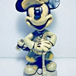 Mickey Mouse Golf Figure Walt Disney World Bobble Head, 8 1/4”