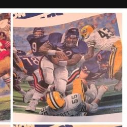 Chicago Bears Championship Year Posters.