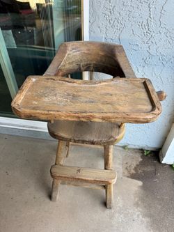 Vintage Wooden High Chair
