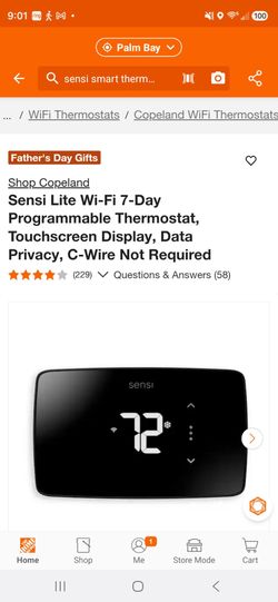Sensi smart thermostat