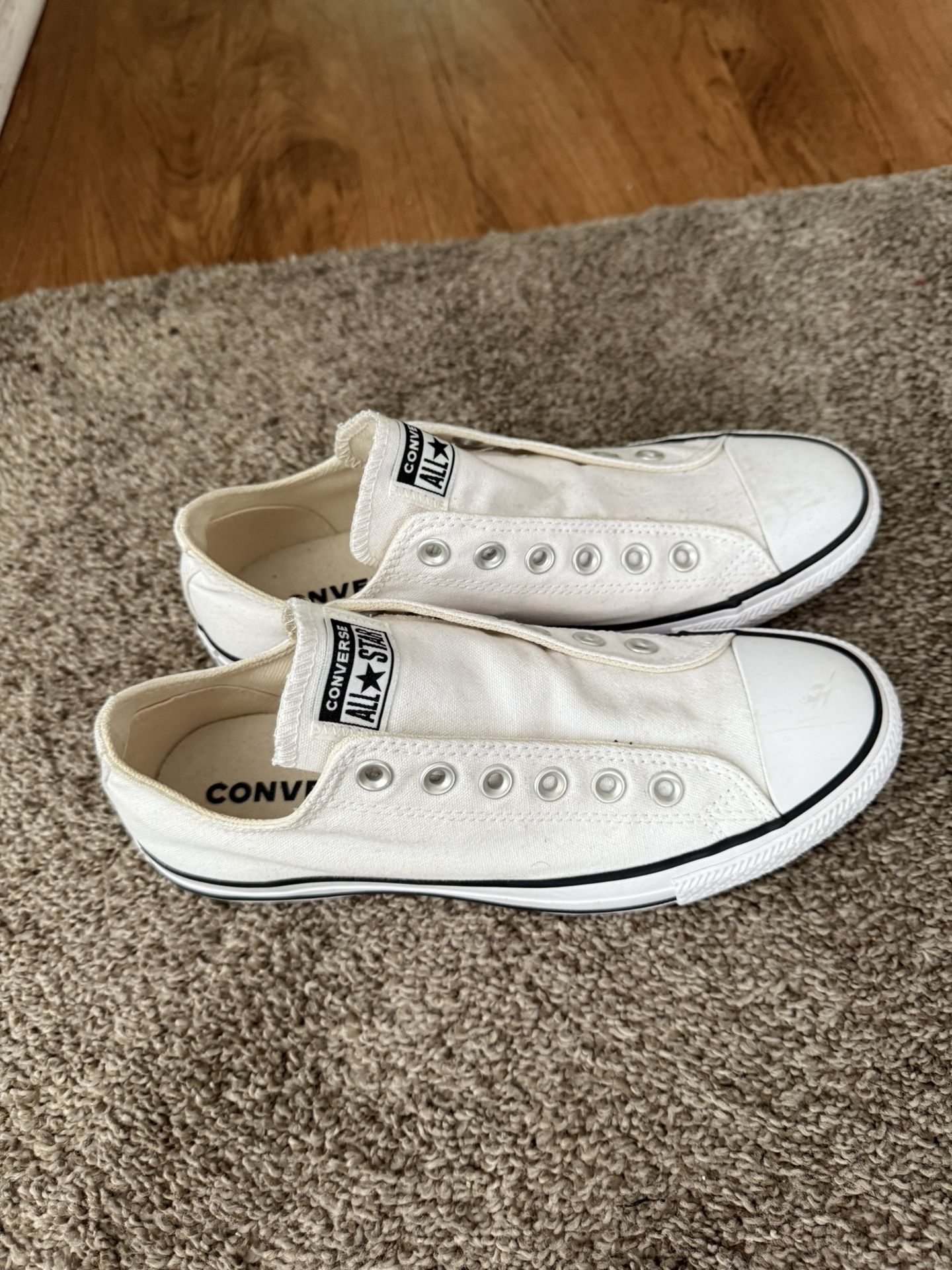 Womens White Slip On Converse