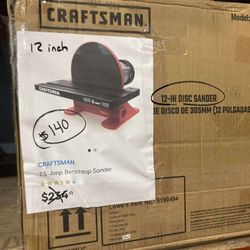 Craftsman 12in Benchtop Sander