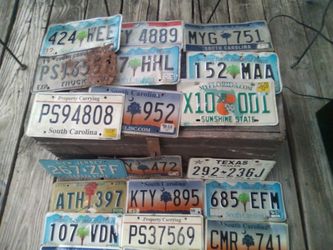 Licence Plate For Sale