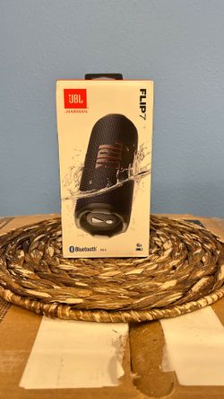JBL - FLIP 7 Portable Waterproof And Drop-Proof Speaker (Brand New) Black