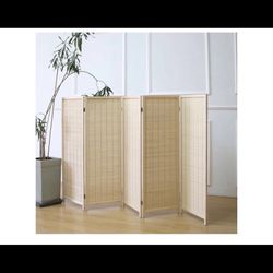 Brand New 5 Panel Short Bamboo Room Divider 