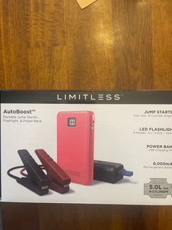 Limitless AutoBoost Portable Jump Starter & Power Bank