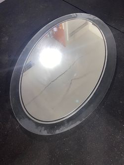 Large Vintage Oval Beveled Wall Mirror - $25 OBO