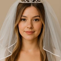 Bride To Be Tiara with Veil – Bachelorette Party Accessory Set