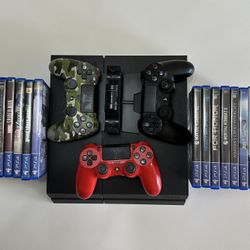 PS4 (500 GB) + 14 Games