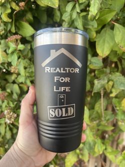 Realtor Life 20oz Double Insulated Tumbler with Slider Lid