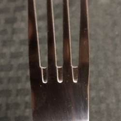 Lot Of 10 American Airlines Metal Forks - New