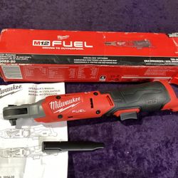 🧰🛠Milwaukee M12 FUEL Compact 1/4 in. Cordless Ratchet-NEW!(Tool-Only)-$180!🧰🛠
