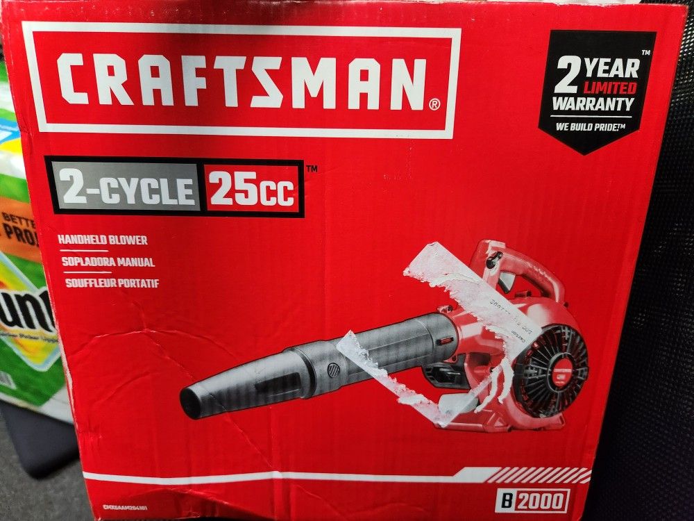 Craftsman B2000 25cc Gas Leaf Blower. 180mph