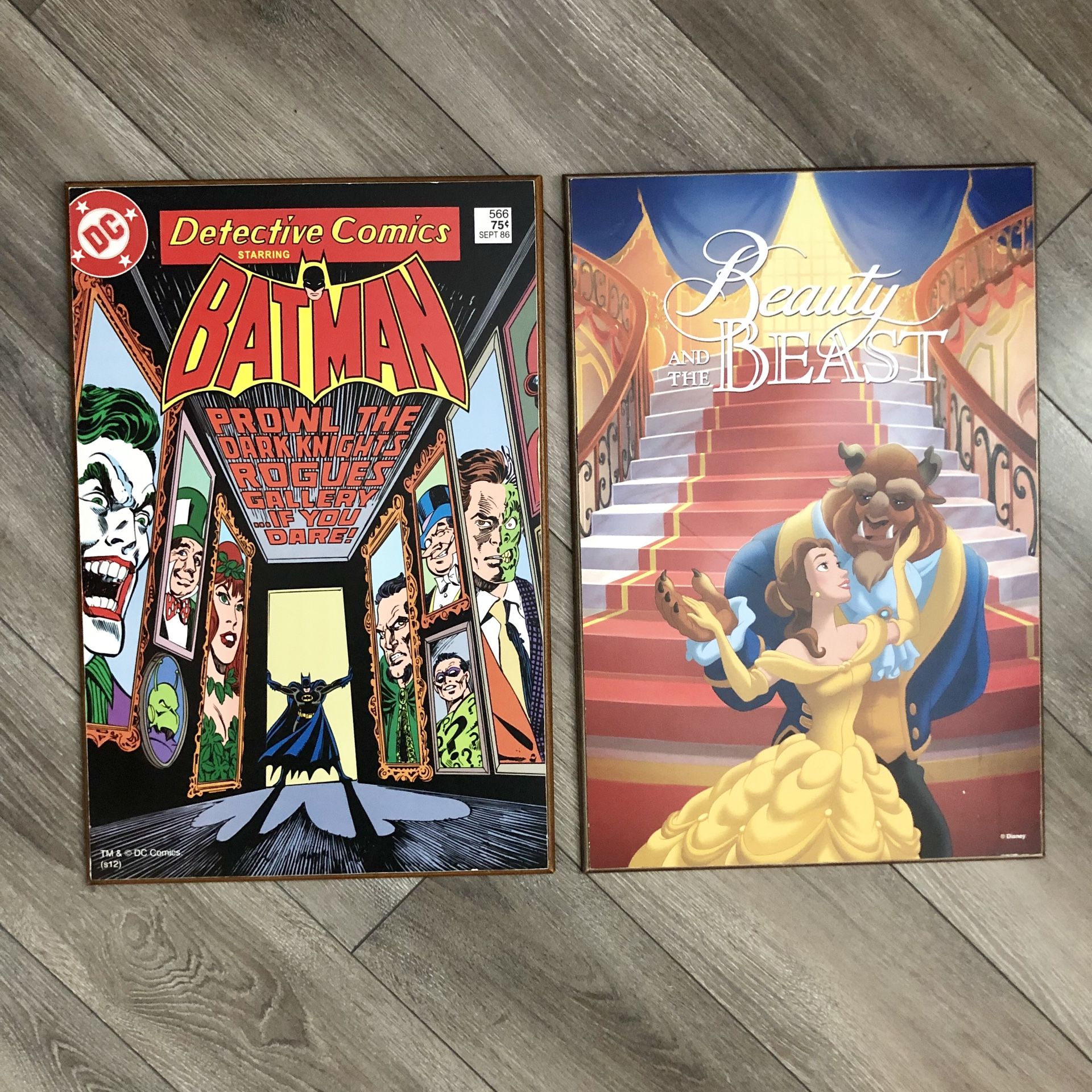 DC Comics Batman & Disney Beauty and the Beast frames