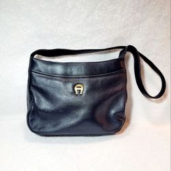 Etienne Aigner Navy Blue Leather Purse Vintage 