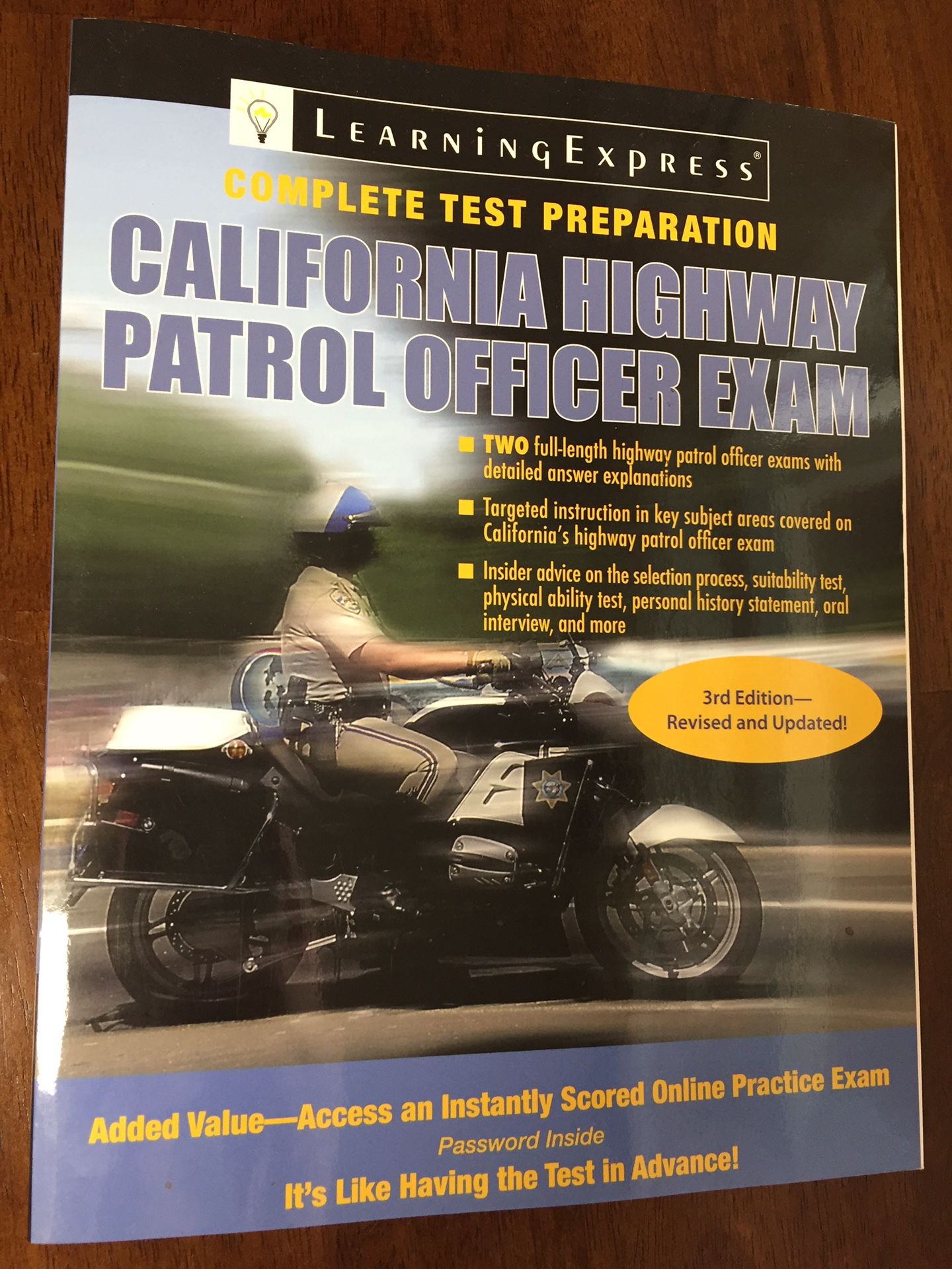 California Highway Patrol Officer Exam complete test preparation book