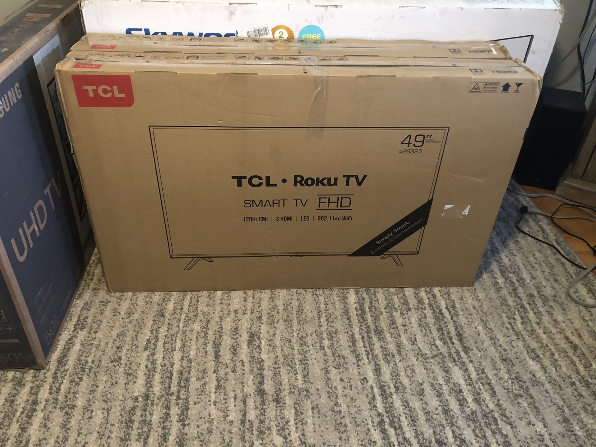 49” TCL HD Roku Smart TVs