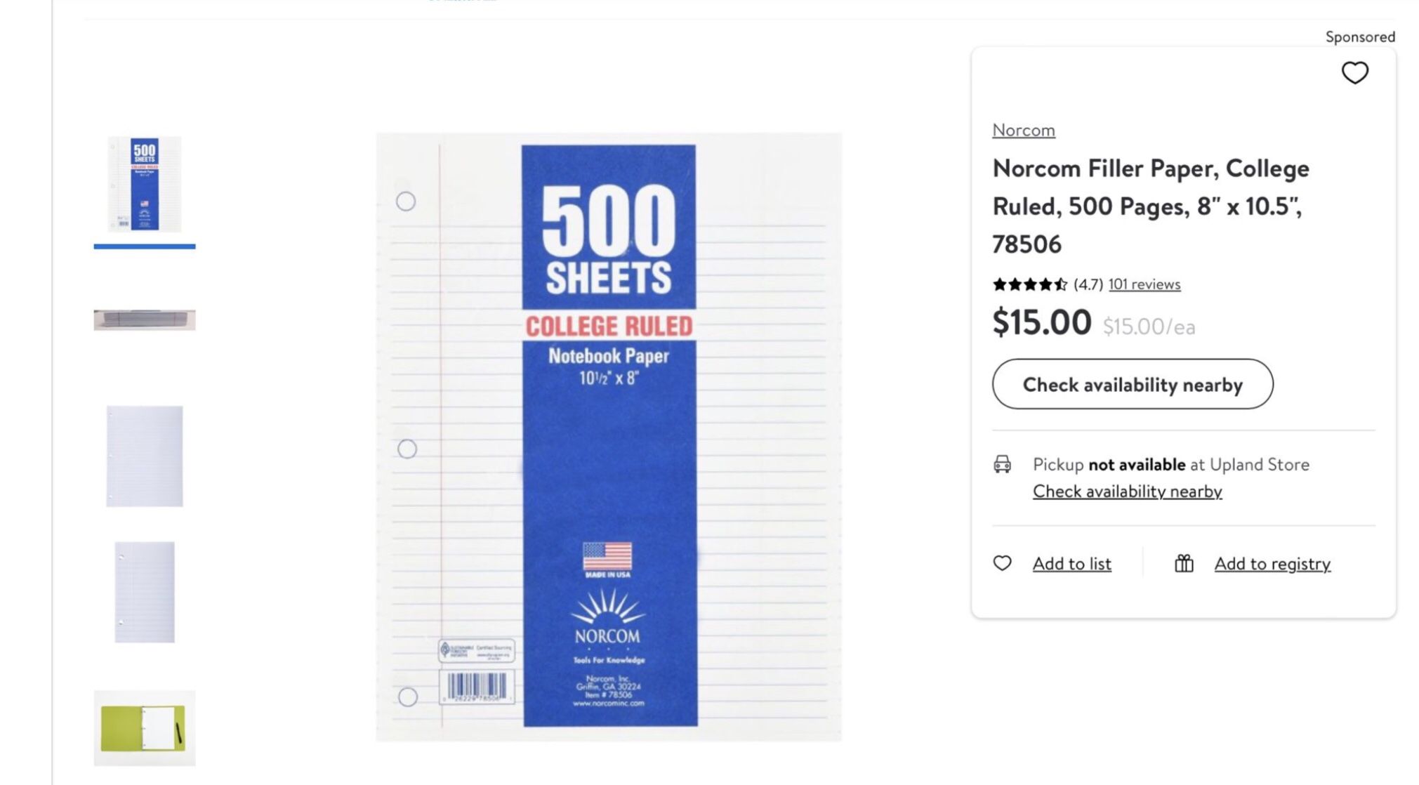 500 Sheets Of College Ruled Paper Packs For $8 Each!!!
