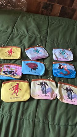 Loteria themed coin purses