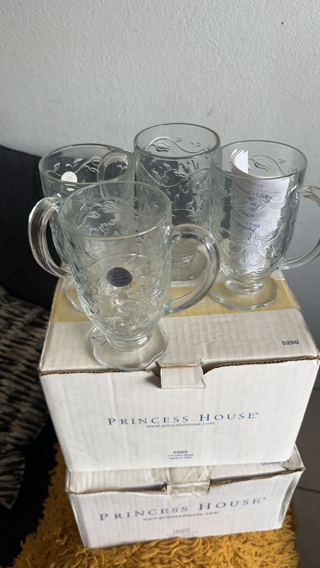 Princess House Set De Tazas Nuevas
