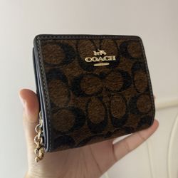 Coach Snap Wallet In Signature Chenille