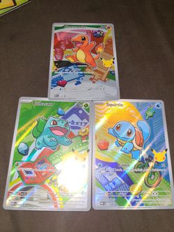 Pokemon TCG Gem10 First Partner Kanto Lot (3) Charmander Bulbasaur Squirtle