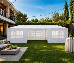 10'x30' Outdoor Canopy Tent Patio Camping Gazebo Storage Shelter Pavilion Cater Party Wedding BBQ Events Tent w/Removable Sidewalls