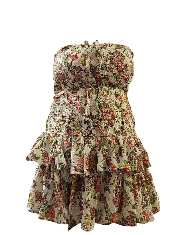 Floral Tube Top Dress