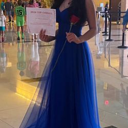 Dark Blue Prom/Pageant Dress 