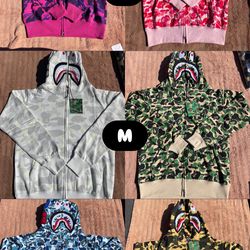 Bape zip ups