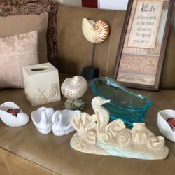 Beautiful 12 Pc Tropical Bathroom Decor 