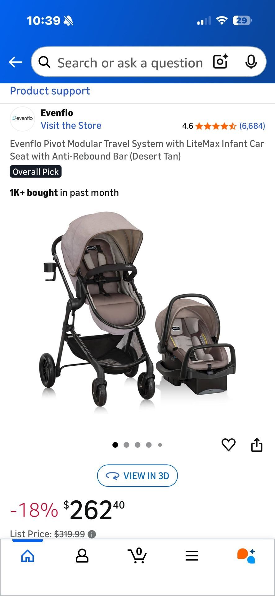 Stroller Car Seat Combo . Even Flo