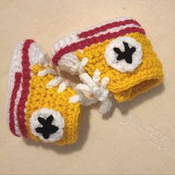 Baby BOOTIES YELLOW Converse 