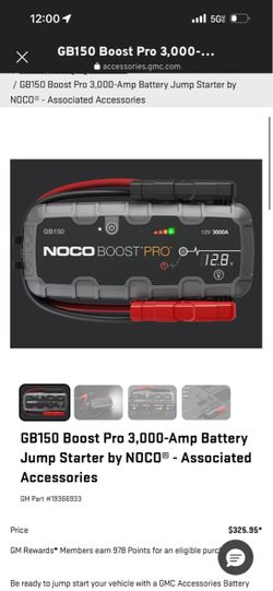 NOCO Boost Pro GB150 3000A Jump Starter