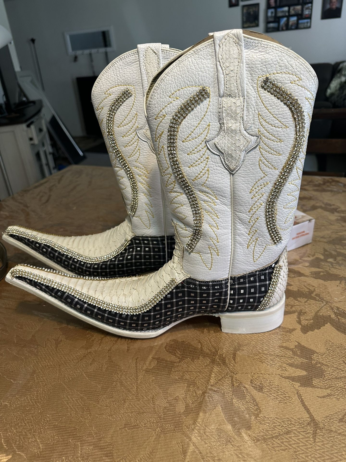 Mans Leather Boots Size 9”1/2