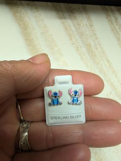 Silver 9.25 stitch earrings