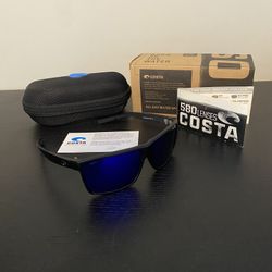 Brand New Costs Polarized Square Frame Sunglasses 