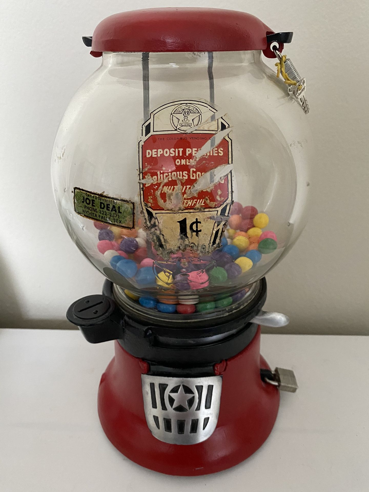 1930s Columbus Model M Gumball Machine