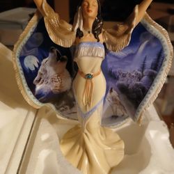 2003 Bradford Exchange Indian Statue 1st Issue