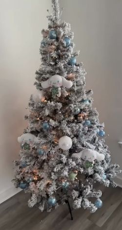 frosted christmas tree